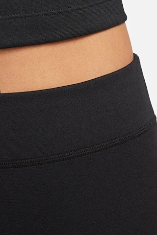 Nike High-waisted Graphic Womens Tight Pamuklu Kadın Tayt Siyah Siyah