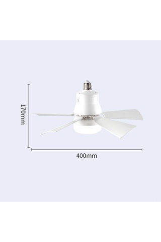 Geeksen Uzaktan Kumandalı 3 Renkli Aydınlatmalı E27 Fan Lamba - 30w Dimmable Diğer