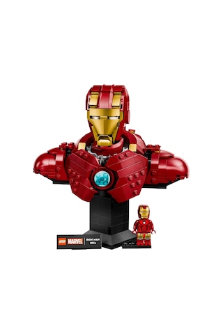 LEGO® ǀ Marvel Iron Man MK4 Büstü 76327 - Yetişkinler için Minifigür İçeren Yaratıcı Yapım Seti (436 Parça)