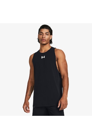 Under Armour Baseline Cotton Erkek Siyah Atlet Düz 1361901 Siyah