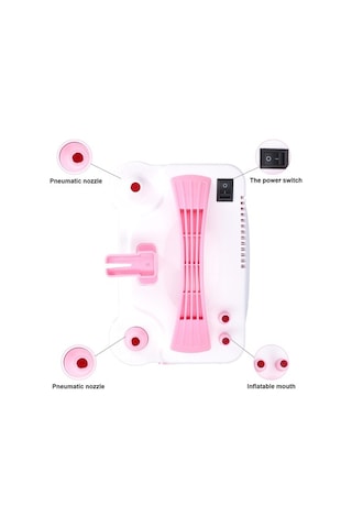Supermarket1 Ev Ve Parti Kullanımı İçin 600w Hızlı Balon Şişirici, 2 Ağızlı Pompa, 220v, Pembe-beyaz, Eu Standartı
