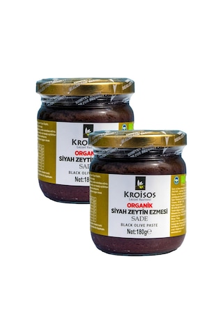 Kroisos Organik Siyah Zeytin Ezmesi 2 X 180 Gr 180 G