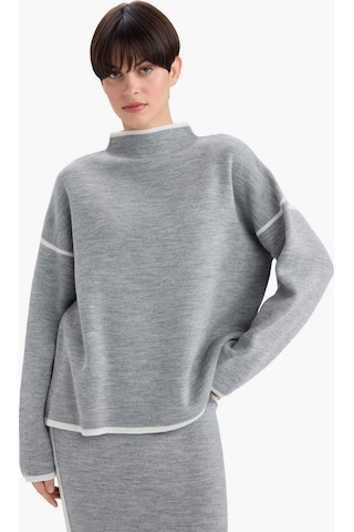 Defacto Oversize Geniş Kalıp Yarım Balıkçı Yaka Triko Kazak G3176ax25wngr156 Gri-gr156