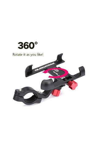 360 Döndür Kartal Pençesi Biyonik Bisiklet Telefon Tutucu Dağı Alüminyum Bisiklet Motosiklet Gidon Cep Telefonu Standı Braketi Siyah Siyah