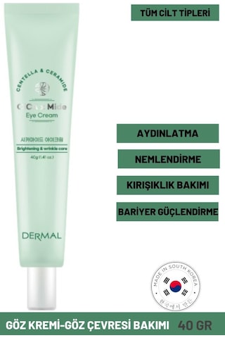 Dermal Cica x Mide Centella Asiatica ve Seramid Özlü Eye Cream Göz Çevresi Kremi 40 G