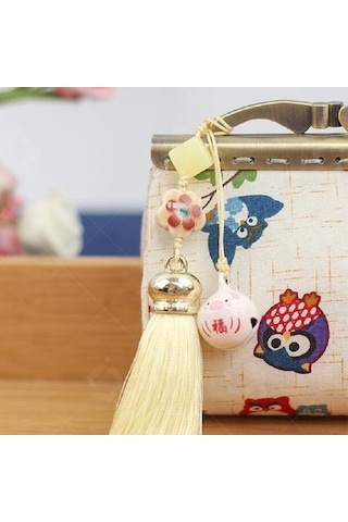 Linjinxu El Yapımı Kumaş Ve Tüyer Altın Çanta Bayan Retro Madeni Para Kesesi Mavi Diğer Diğer