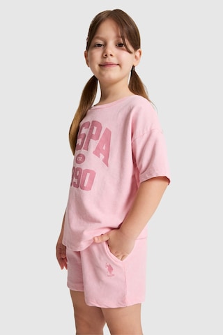 U.S. Polo Assn. Kız Çocuk Somon Pijama Takım 50326608-vr047
