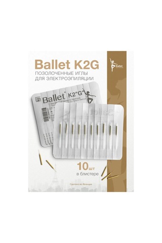 Ballet Ballet K2 - 10 Altın Kaplama Elektropilasyon İğnesi 265975364