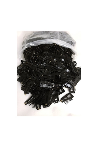 Prodiva Peruk, Çıtçıt, Postiş, Yarımay, Kahkül Klipsleri 65 Adet / 100 Gr Siyah Paket