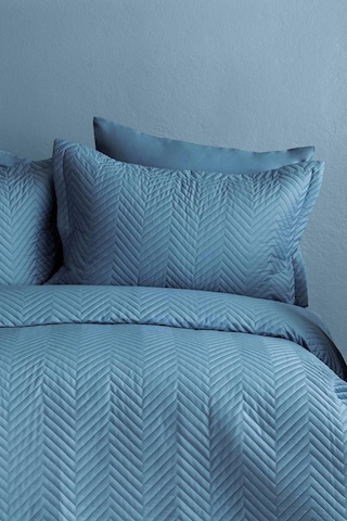 Simply Sky Blue Pamuk Saten Nevresim Takımı Çift Kişilik Açık Mavi