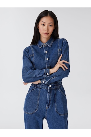LOFT Regular Fit Kadın Tulum Lf2031248 Q1.v1 Denim