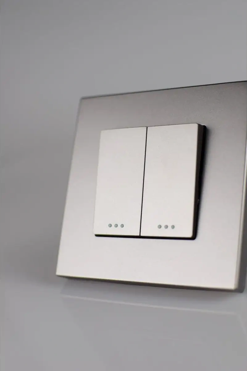 Vo'stabl Gri, Aydınlatmasız Çift Düğmeli Anahtar 154083771