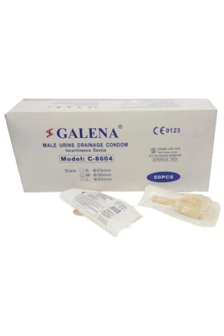 Galena Steril Prezervatif Sonda U-Dren 30 MM 50'li