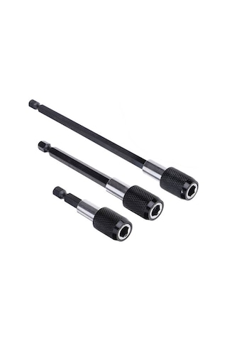 Kangvka 3 Adet Manyetik Tornavida Uzatıcı Uçları - 1/4" Altıgen Saplı, El Ve Elektrikli Matkaplar İçin, Çelik Malzeme