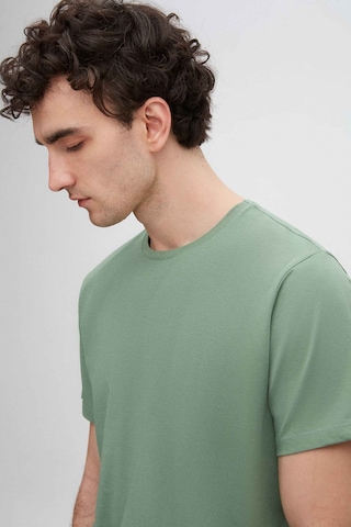 D's Damat Ds Damat Yeşil Bisiklet Yaka %100 Pamuklu Nefes Alabilen T-Shirt Yeşil