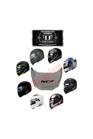 Çene Açılır Kask Vizör Camı Model 158