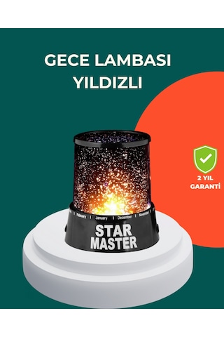 Sptmgldı Galaxy Efektli Led Yıldız Projektör Renk Değiştirmeli Oda Aydınlatması
