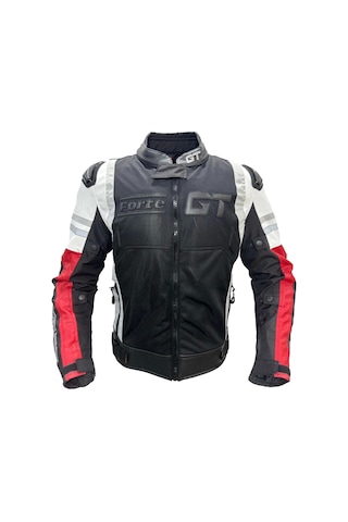 Forte Gt 2003001 Tıtan Hörgüçlü Ceket Mont Beyaz - Kırmızı - Siyah