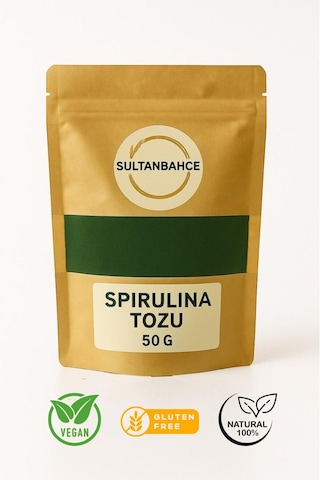 Spirulina Tozu 50 Gr Doğal Bitkisel Protein Ve Yüksek Süper Gıda - Spirulina Powder