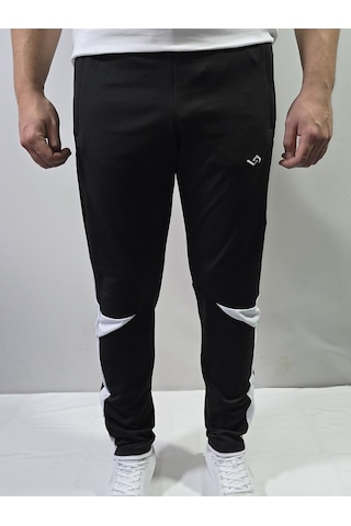 Jump Erkek Scuba Slim Fit Eşofman Altı Siyah/beyaz