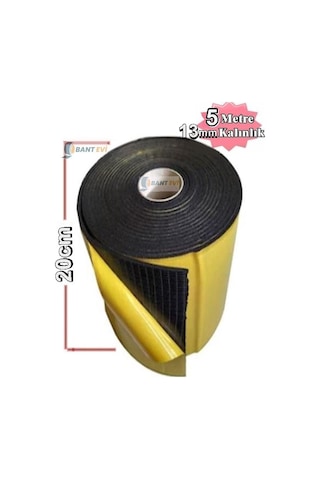 Araç Oto Ses Isı Yalıtım 20cmx5metre 13mm Yapışkanlı Kauçuk