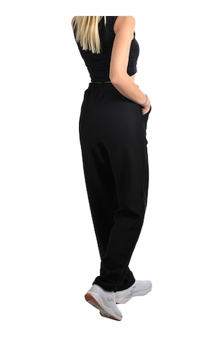 Kadın Siyah Yüksek Bel Basic Eşofman Altı Siyah