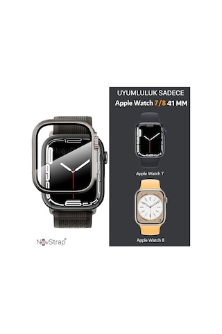 Watch Seri 8 7 41mm Için Watch Ultra Dönüştürücü Kasa Ve Ekran Koruyucu Uyumlu