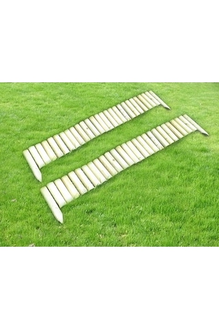 Ahşap Bordür 20 X 150 Cm 2'Li 3 Kazıklı