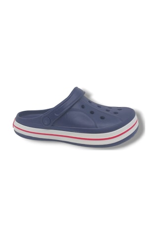 Zerhan Cflex 22233 Unisex Lacivert Kırmızı Beyaz Sabo Terlik Sandalet Lacivert