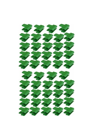 48 Adet Bahçe Hortumu Kelepçesi, Bahçe Kulübesi Film Aksesuarları, 16 Mm Dış Çap, Bitki Desteği, Sera Plastik Kelepçeleri, Yeşil Diğer