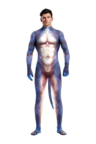 Kertenkele Cosplay Kostüm Erkek Yetişkin Hayvan Kertenkele 3d
