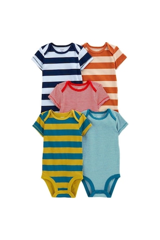 Carter's Layette Bebek 5'li Body Set 1p566510 Çok Renkli