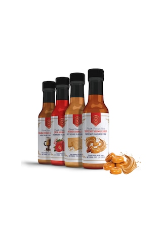 Nish Petibör, Irish Cream, Toffee Nut, Çilek Aromalı Şurup 4'lü Set 4x250 Ml -pet Şişe