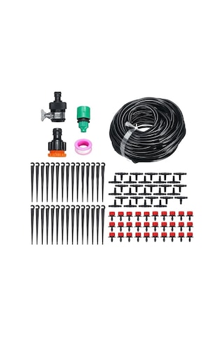 Pazly Bahçe Terası Su Sisleme Soğutma Sistemi, Mikro Sulama Sprinkler 25m&30 Damlatma Başlıkları
