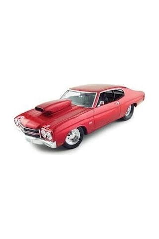 Welly 1970 Chevrolet Chevelle Pro Street Kırmızı 1 18 Model Araba