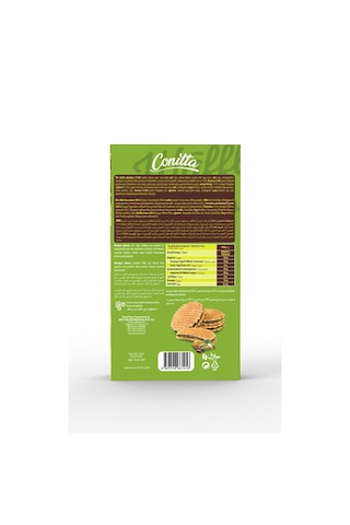 Conitta Waffle Crisps - Antep Fıstıklı Sütlü Çikolatalı Gofret 100 Gr. 1 Paket