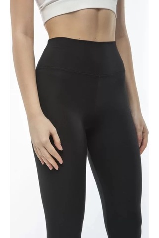 Supplierby Yüksek Bel Sporcu Düz Tayt - Siyah Siyah