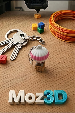 Mini Balon Anahtarlık Çok Renkli