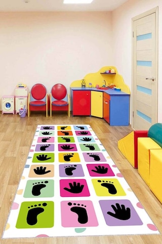 El Ayak Denge Oyunu Kaymaz Taban Çocuk Aktivite Halısı Vh132n11 Çok Renkli El Ayak Denge Oyunu Kaymaz Taban Çocuk Aktivite Halısı Vh132n11 Çok Renkli