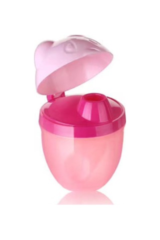 Geeroyoo Kırmızı Panda Desenli 3 Bölmeli Döner Süt Tozu Kutusu - 80ml X3 Yemek Dereceli Pp Materyal İle Taşınabilir Saklama Kabı