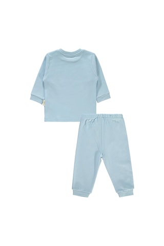 Civil Baby Bebek Organik Pijama Takımı 1-9 Ay Mavi