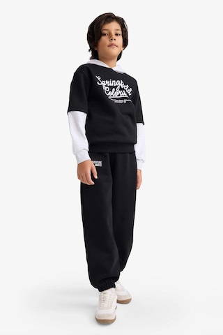 Defacto Erkek Çocuk Oversize Geniş Kalıp Beli Lastikli Baskılı Eşofman Altı G5635a825cwbk81 Siyah-bk81