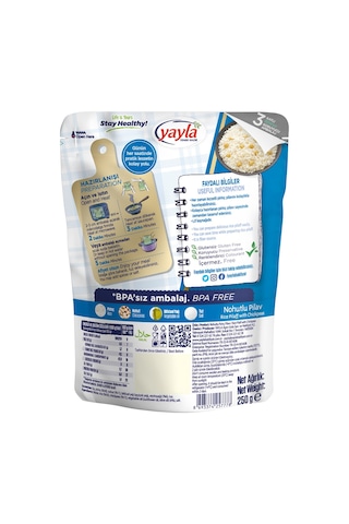 Yayla Yemek Hazır Nohutlu Pirinç Pilavı 250 G