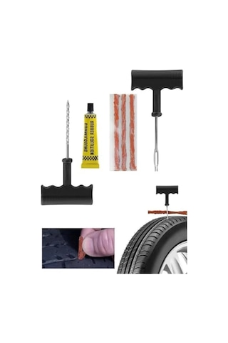 6 Parça Lastik Tamir Kiti, Taşınabilir Acil Set