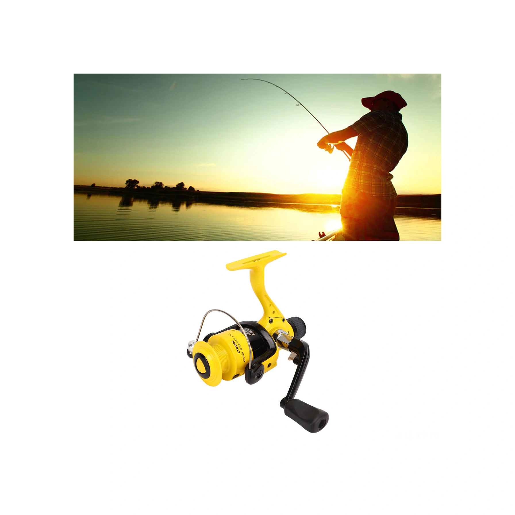 Shineyee Alüminyum Ve Plastik Gövde 12 Pistonlu Sağ-sol El Kullanıma Uygun Ters Çekim Kontrolü Olta Makinesi Ctr3000 Tj04806 Yerine