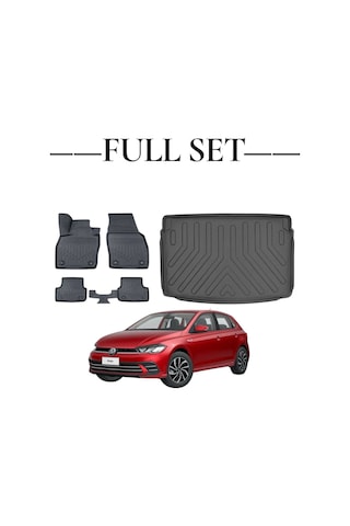 Volkswagen Polo 2021+ Araca Özel Bagaj Havuzu Ve 4d Paspas Takımı Premium