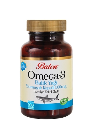 Balen Omega 3 Balık Yağı 100 Yumuşak Kapsül Balen Omega 3 Balık Yağı 100 Yumuşak Kapsül