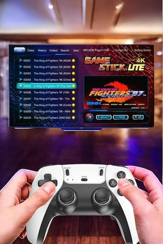 Mey Najmaddin Joystick Çift Kollu Oyun Kolu Retro Oyun Yüksek Çözünürlüklü 3d Game Najmaddin
