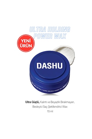 Ultra Güçlü, Kalıntı Ve Beyazlık Bırakmayan, Besleyici Dashu For Men Ultra Holding Power Wax 15ml