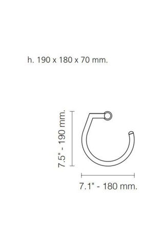 Havluluk Starlight Lisa Kristal / Altın 85540o Beyaz